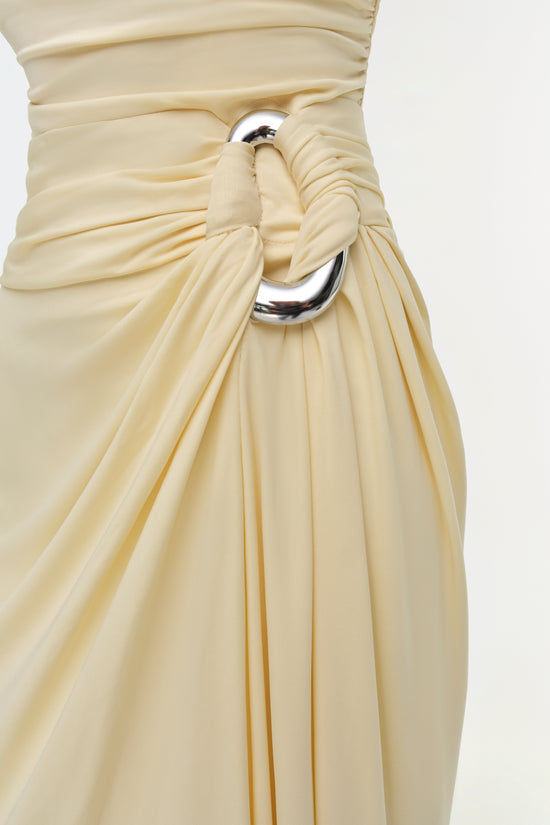Emma Draped Jersey Bustier Gown
