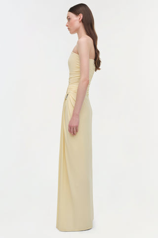 Emma Draped Jersey Bustier Gown