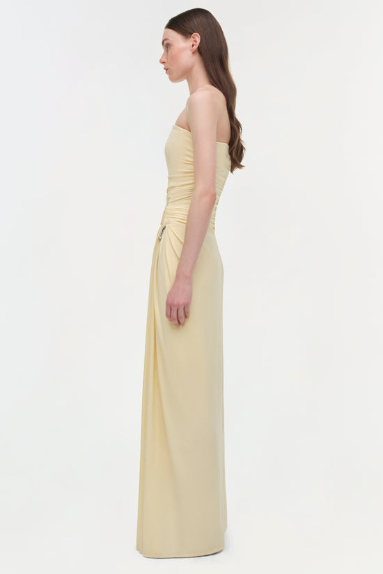 Emma Draped Jersey Bustier Gown
