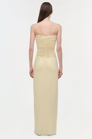 Emma Draped Jersey Bustier Gown
