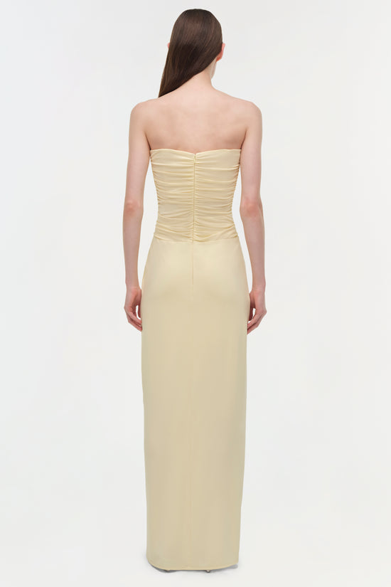 Emma Draped Jersey Bustier Gown