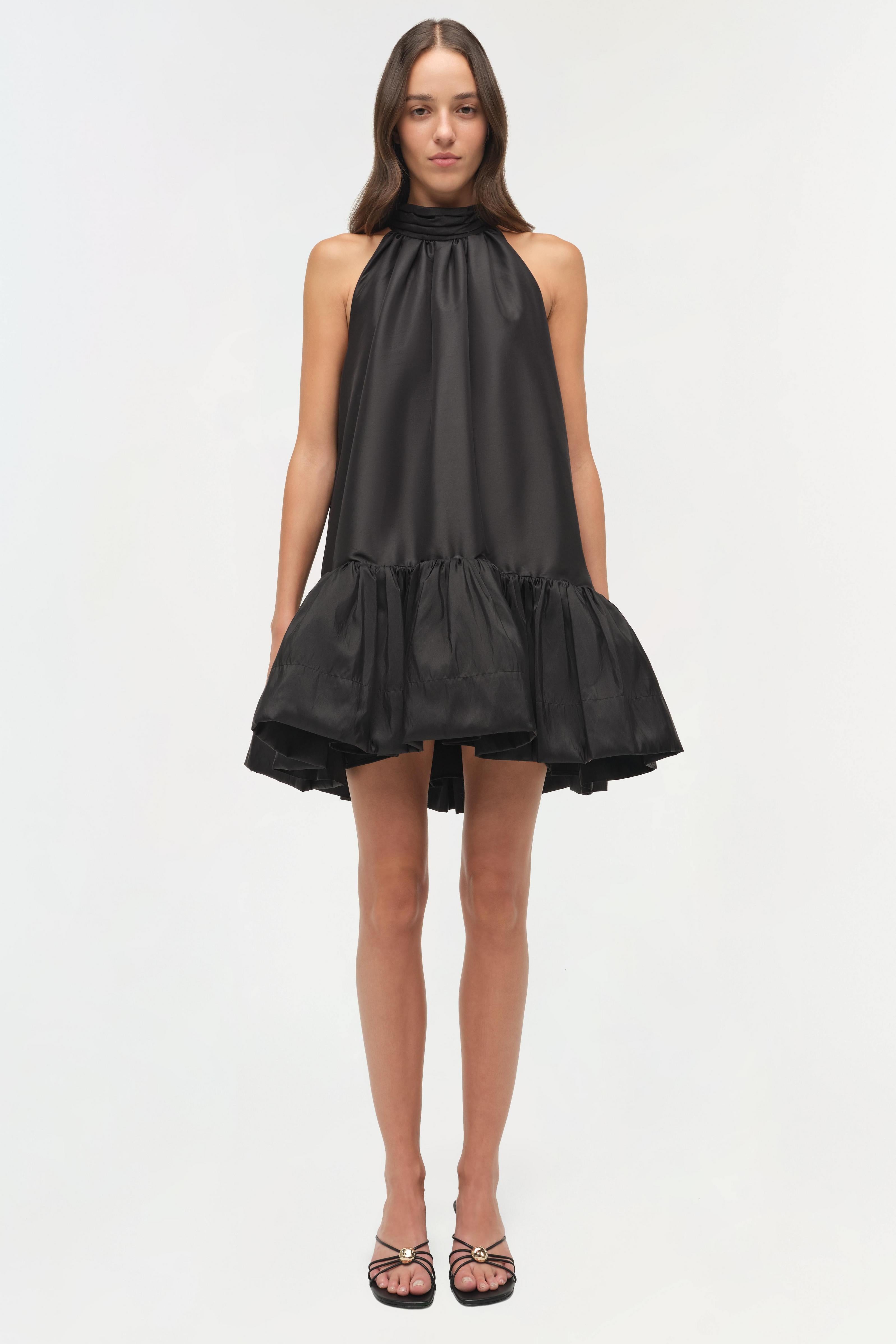 ribbon tie mini dress Women's Can't Be Replaced Ribbon Tie Bodycon Mini Dress in Black