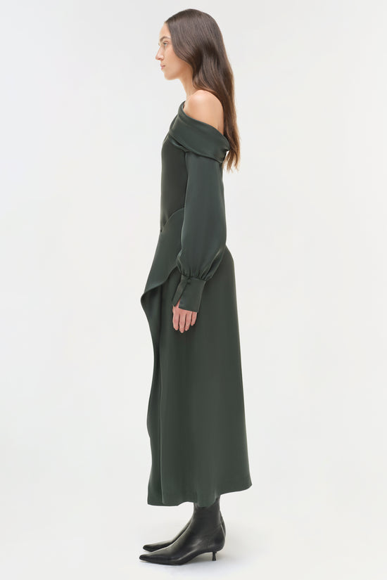 Maria Satin Midi Skirt