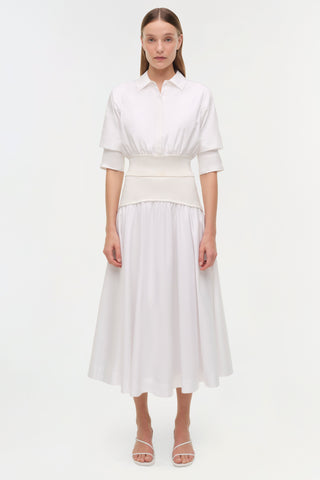 Ovie Knit Cotton Midi Skirt