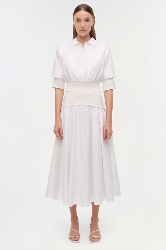 Ovie Knit Cotton Midi Skirt