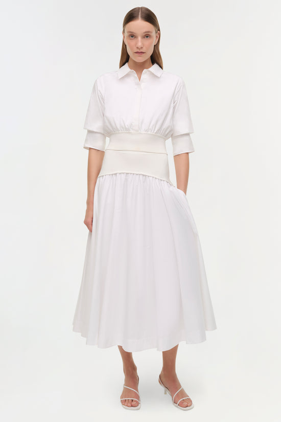 Ovie Knit Cotton Midi Skirt