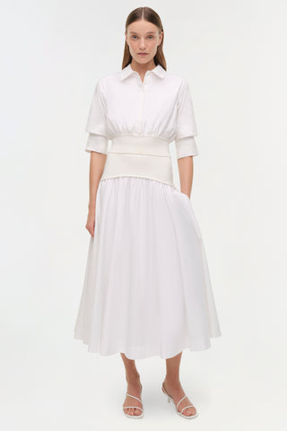 Ovie Knit Cotton Midi Skirt