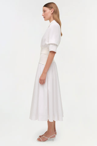 Ovie Knit Cotton Midi Skirt