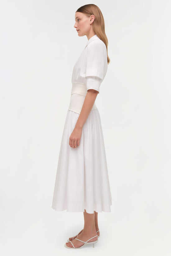 Ovie Knit Cotton Midi Skirt