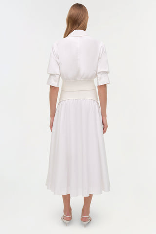 Ovie Knit Cotton Midi Skirt