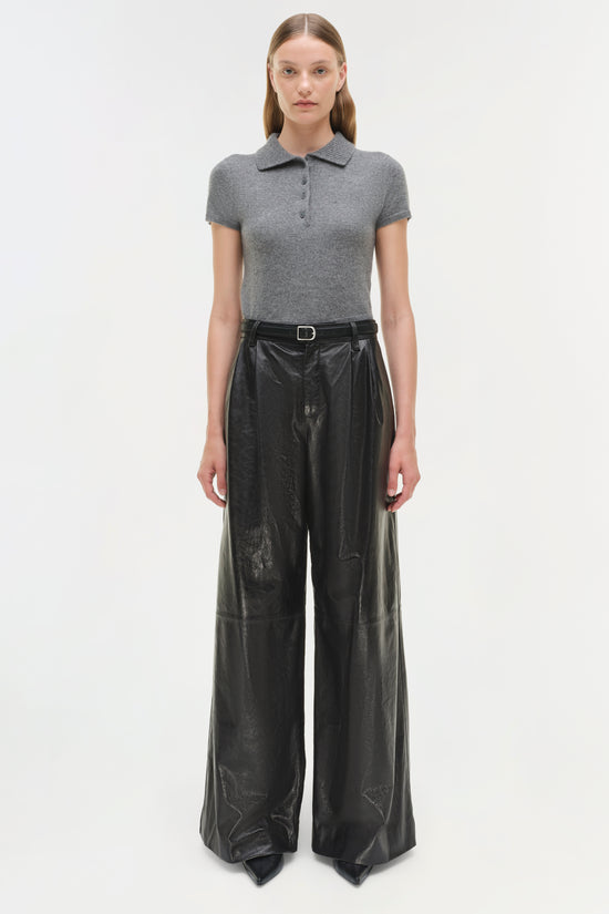 Kobie Wide Leg Leather Pant