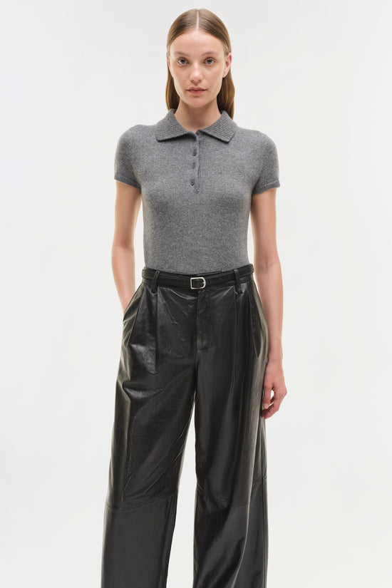 Kobie Wide Leg Leather Pant