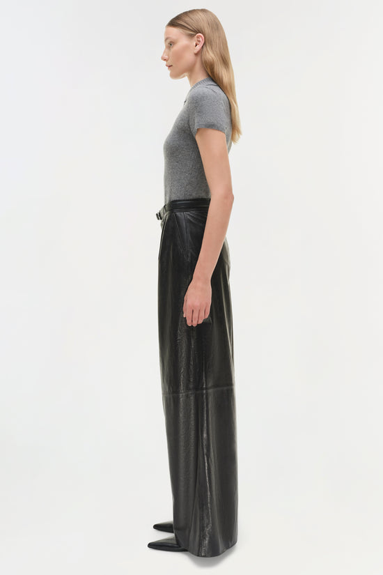 Kobie Wide Leg Leather Pant