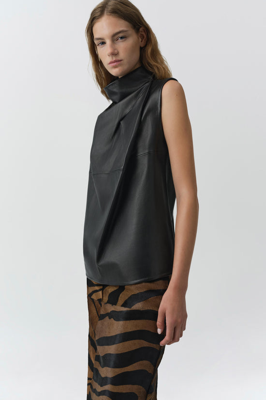 Halley Leather Top