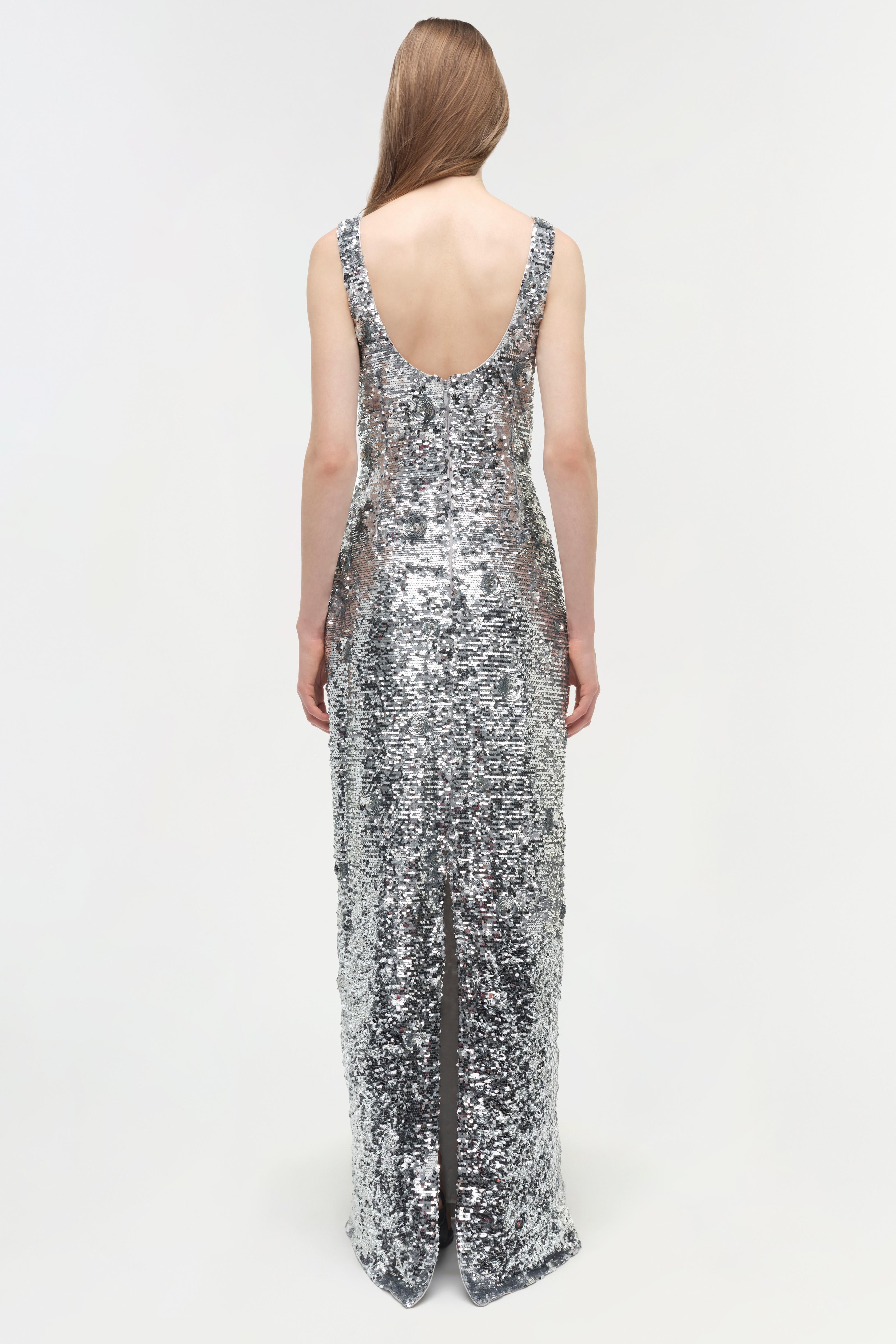 jonathan simkhai silver dress Maxi dress