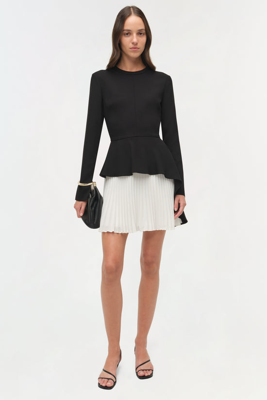 SIMKHAI Amberly Pleated Mini Dress