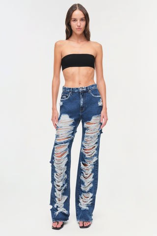 Erie High Waist Distressed Pant