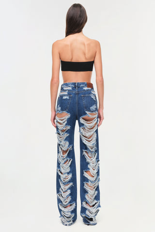 Erie High Waist Distressed Pant