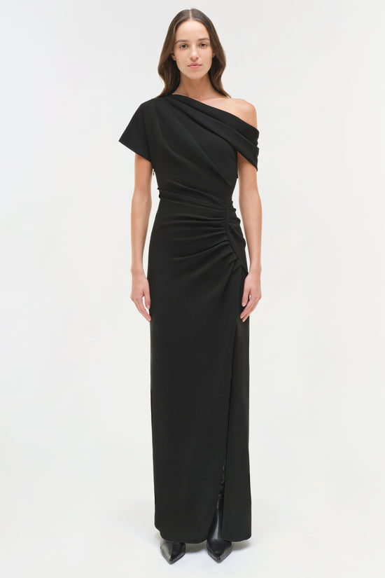 Kally Draped Midi Dress