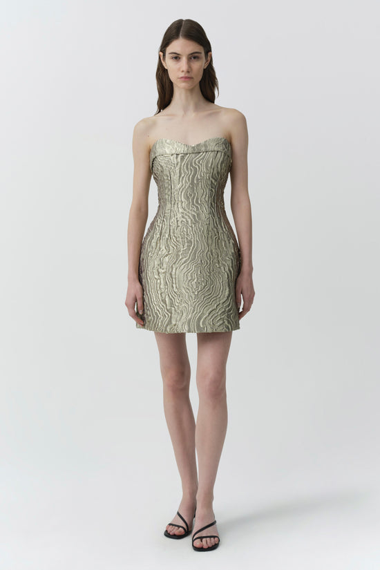Darcie Metallic Jacquard Mini Dress
