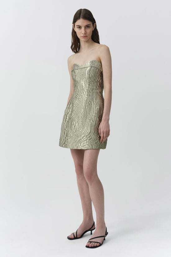 Darcie Metallic Jacquard Mini Dress