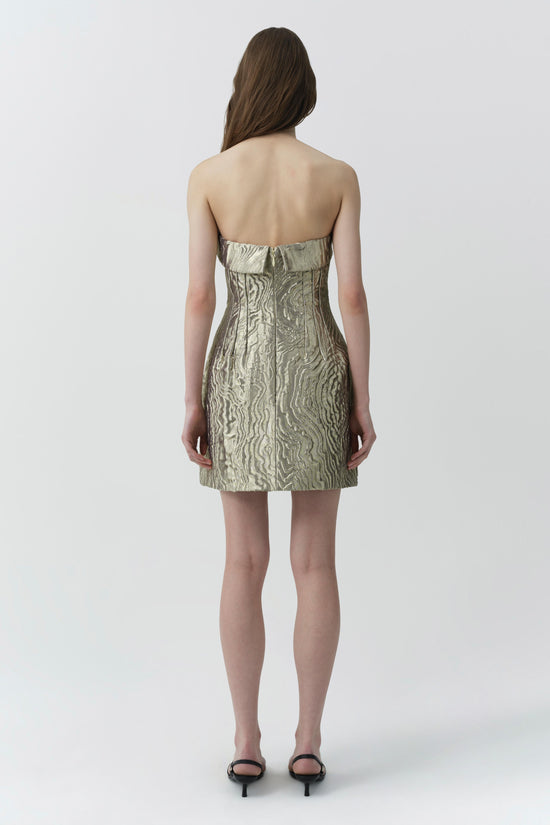 Darcie Metallic Jacquard Mini Dress