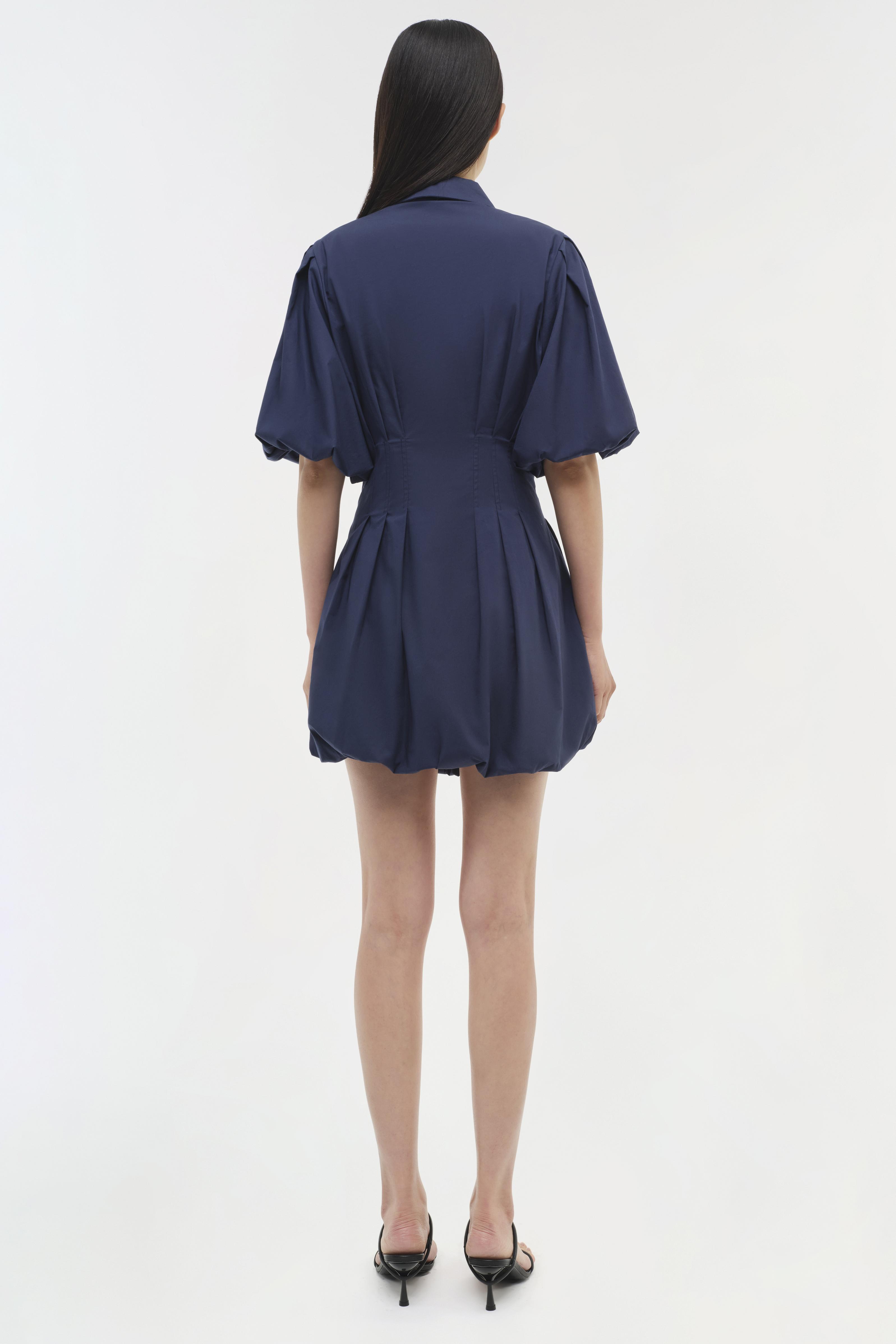 SIMKHAI Women's Cleo Dress in Midnight, Cotton, Size 14 SIMKHAI Women's Cleo Dress in Midnight, Cotton, Size 14