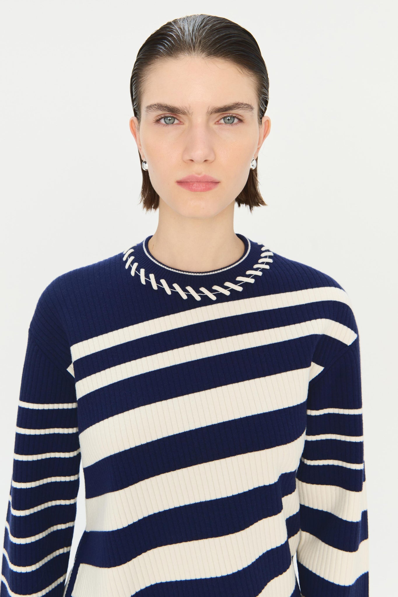 Striped Dale Crewneck Pullover - SIMKHAI