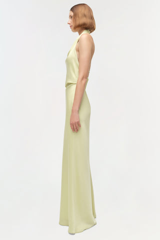 Reannon Draped Satin Gown