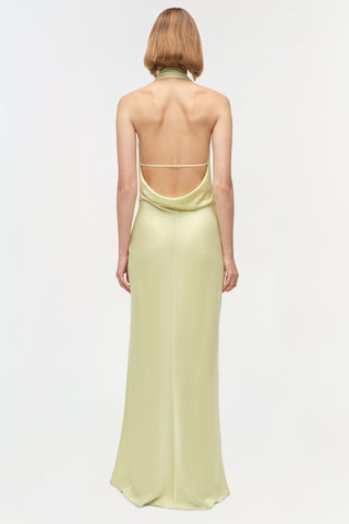 Reannon Draped Satin Gown