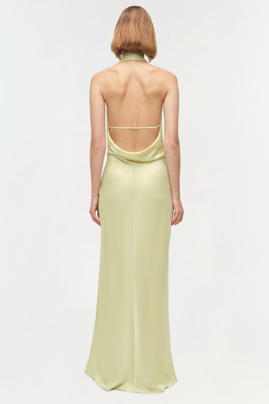 Reannon Draped Satin Gown