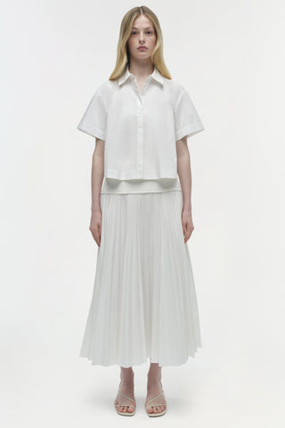 Bernie Cotton Pleated Shirt