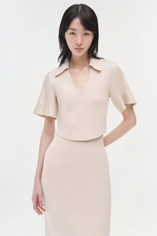 Camille Linen Knit Midi Skirt