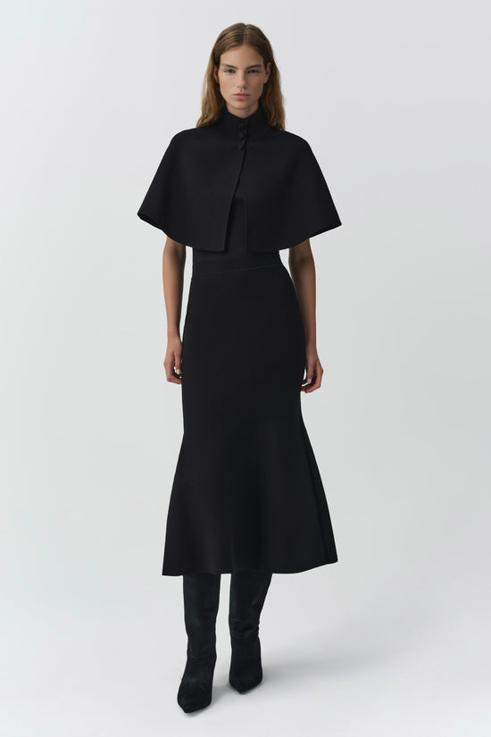 Zev Compact Knit Midi Skirt