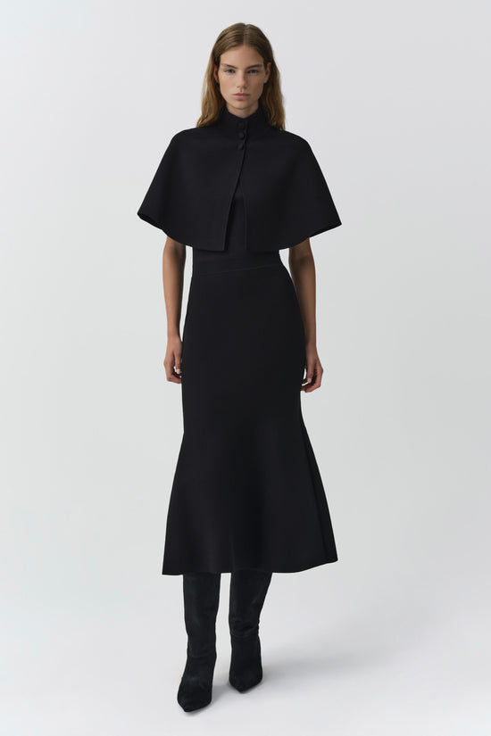 Zev Compact Knit Midi Skirt