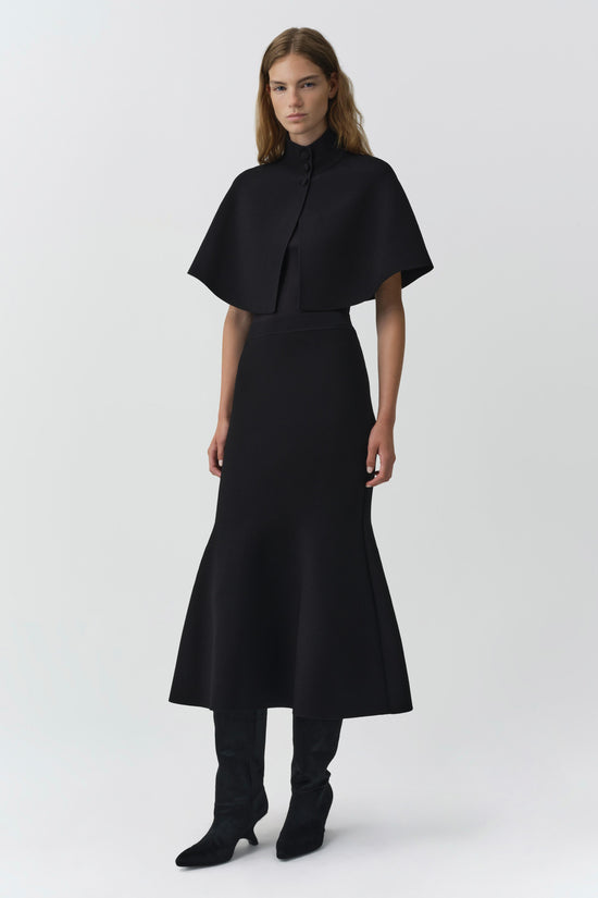 Zev Compact Knit Midi Skirt