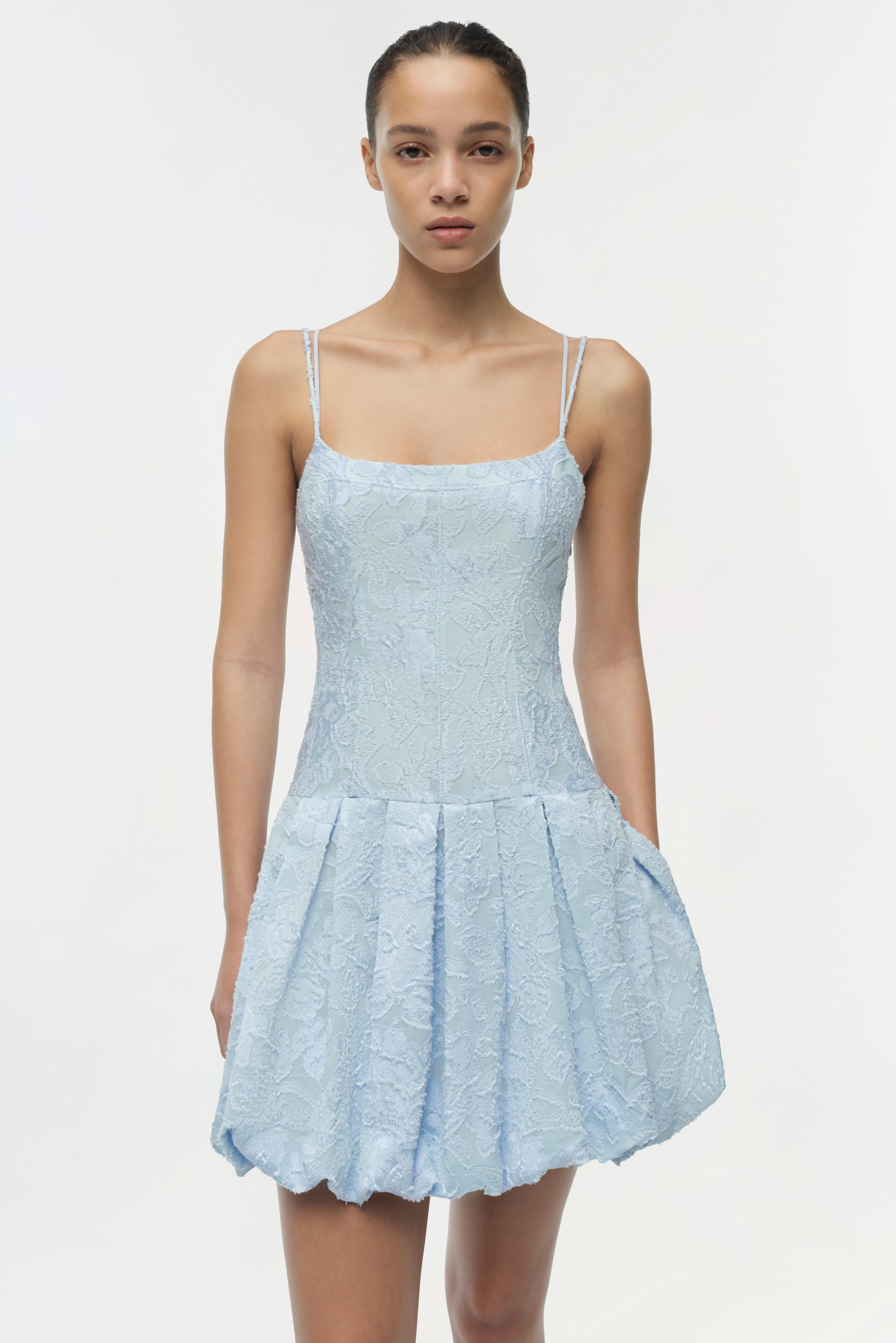 fifi mesh mini dress Simkhai Women's Fifi Mini Dress - Blue - Size 4