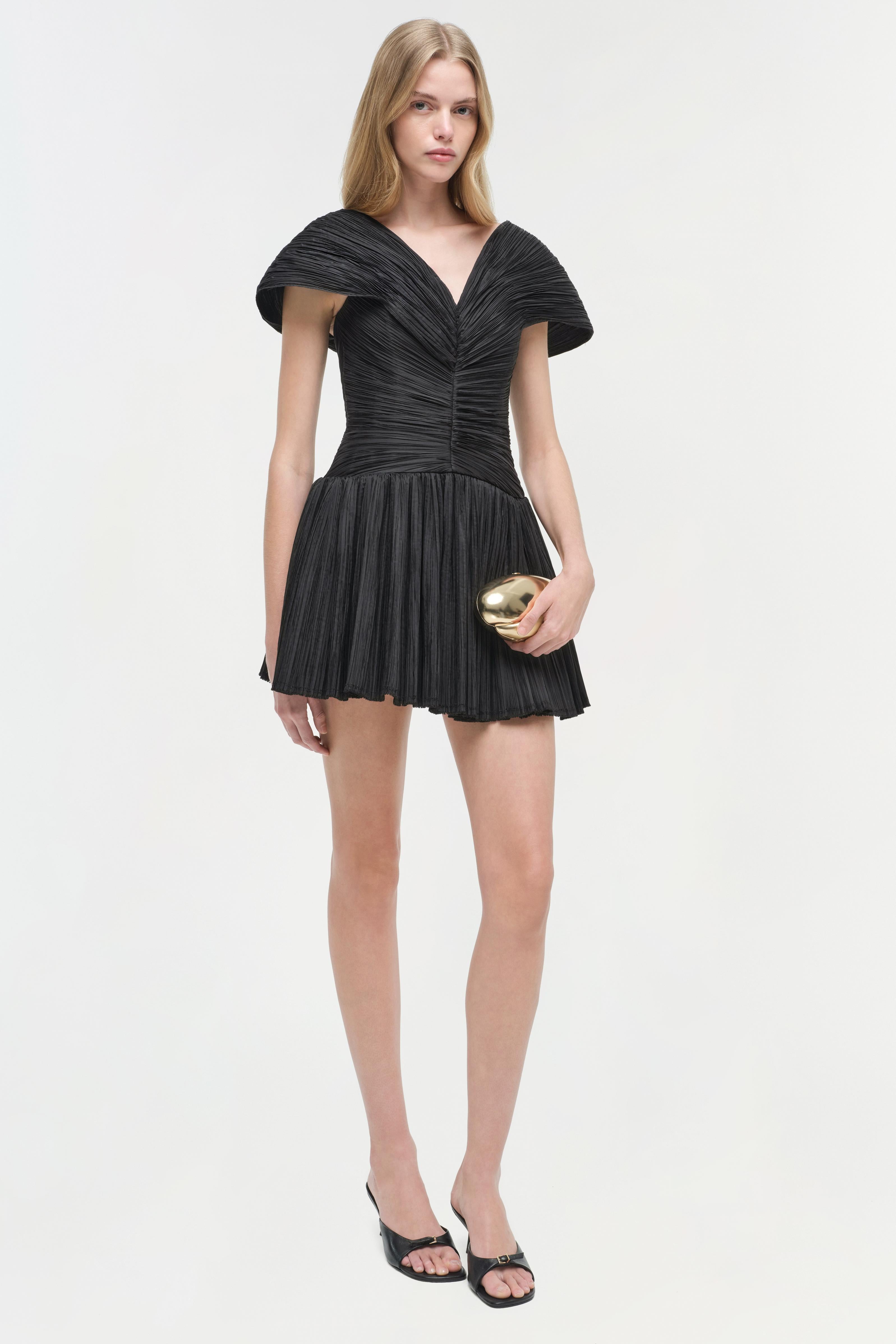 jonathan simkhai Avarie Plisse Mini Dress Black Store | Clothing jonathan simkhai Avarie Plisse Mini Dress Black Store | Clothing