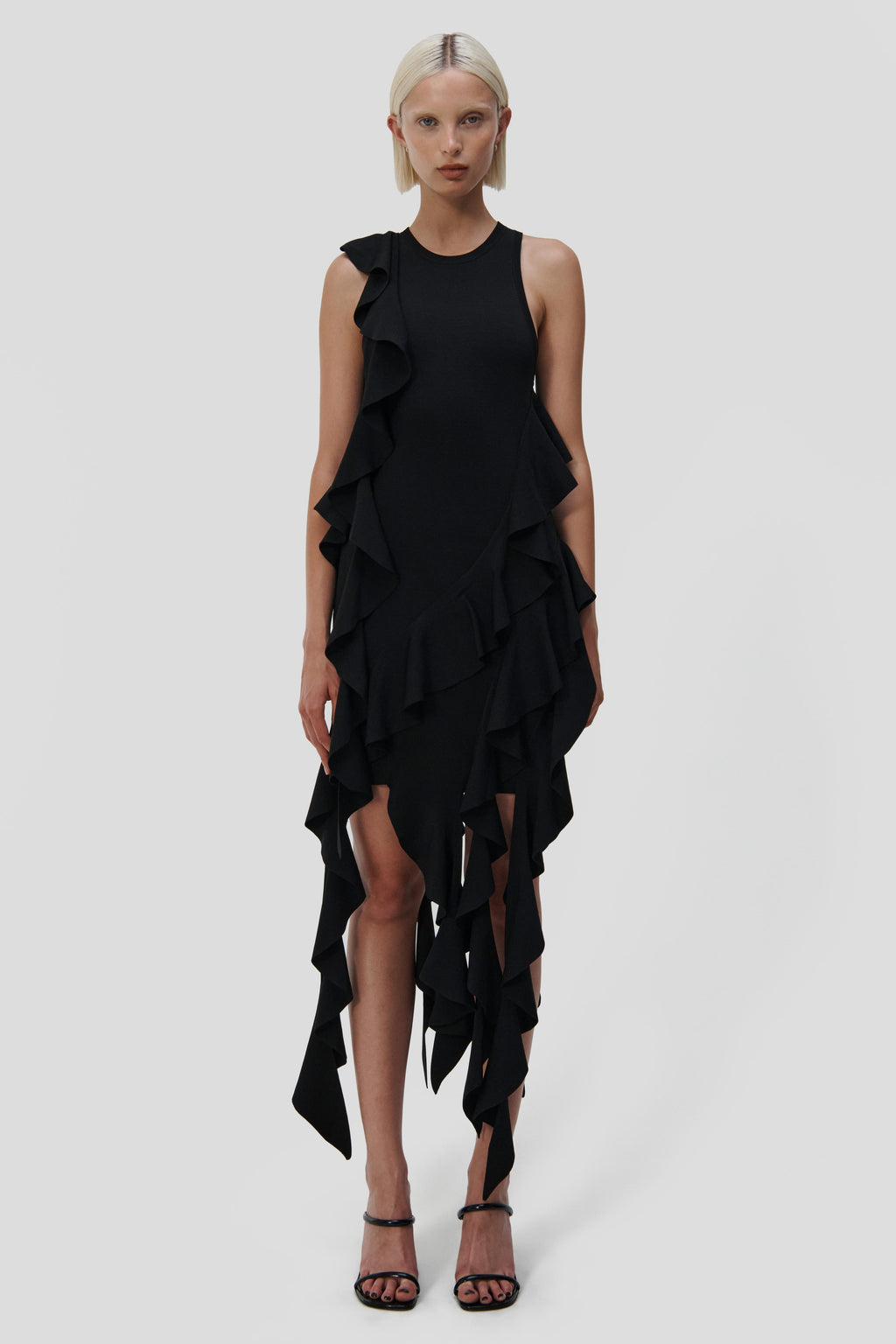 Jonathan simkhai denim outlet ruffle dress