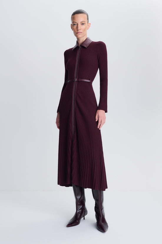 Ismelle Collared Knit Midi Dress