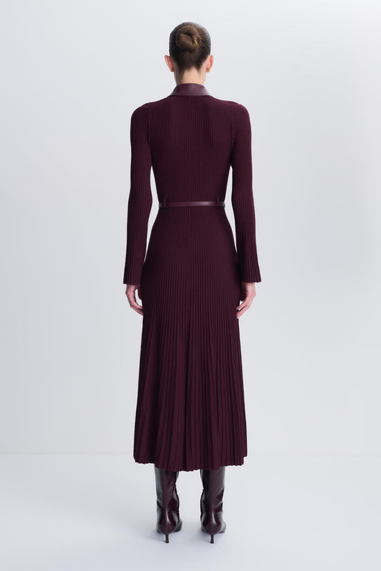 Ismelle Collared Knit Midi Dress