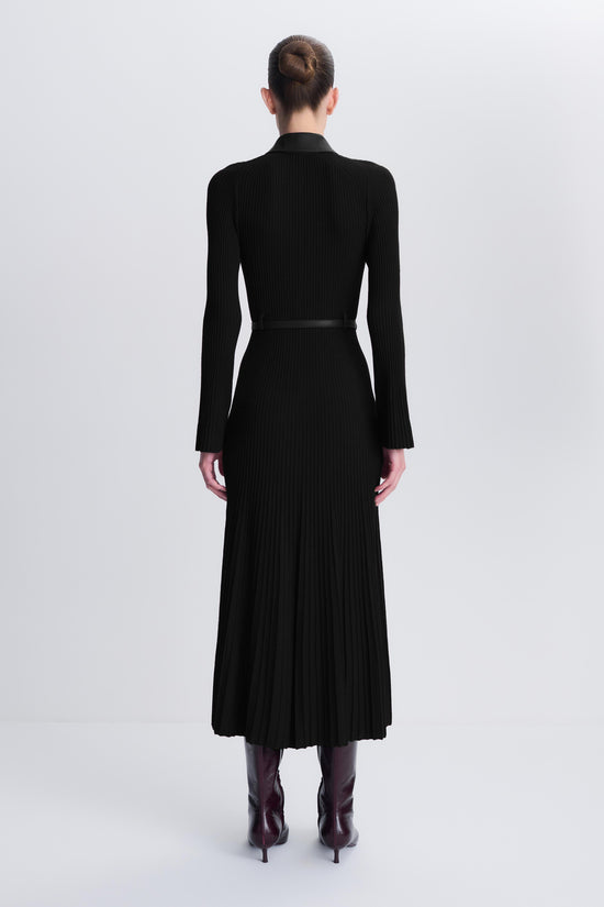Ismelle Collared Knit Midi Dress