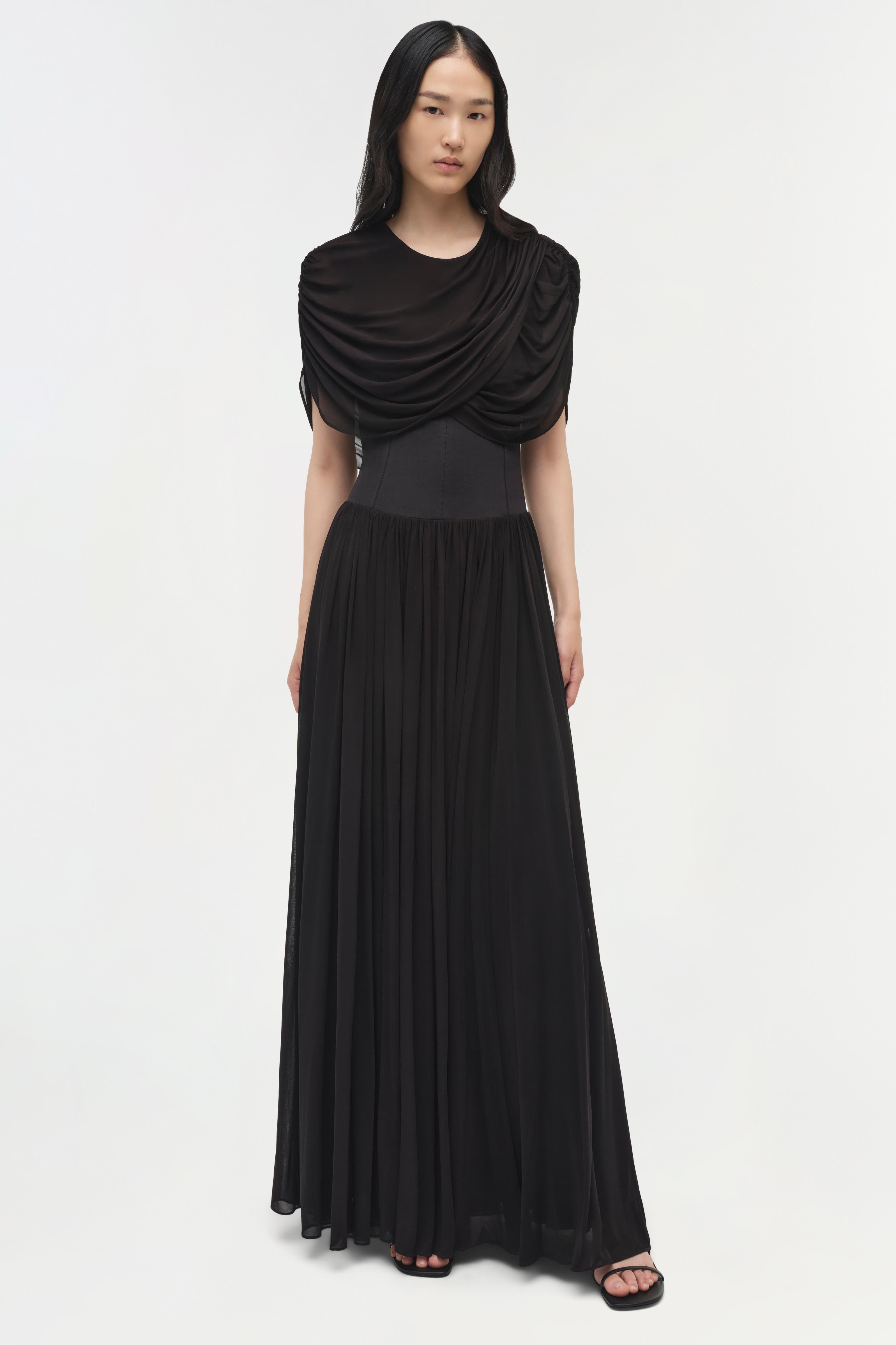 Simkhai Women's Nancie Draped Jersey Gown - Black - Size 2 Simkhai Women's Nancie Draped Jersey Gown - Black - Size 2