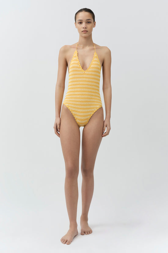 Karoline Crochet Halter One Piece