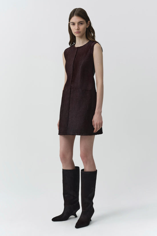 Sonoma Calf Hair Mini Dress