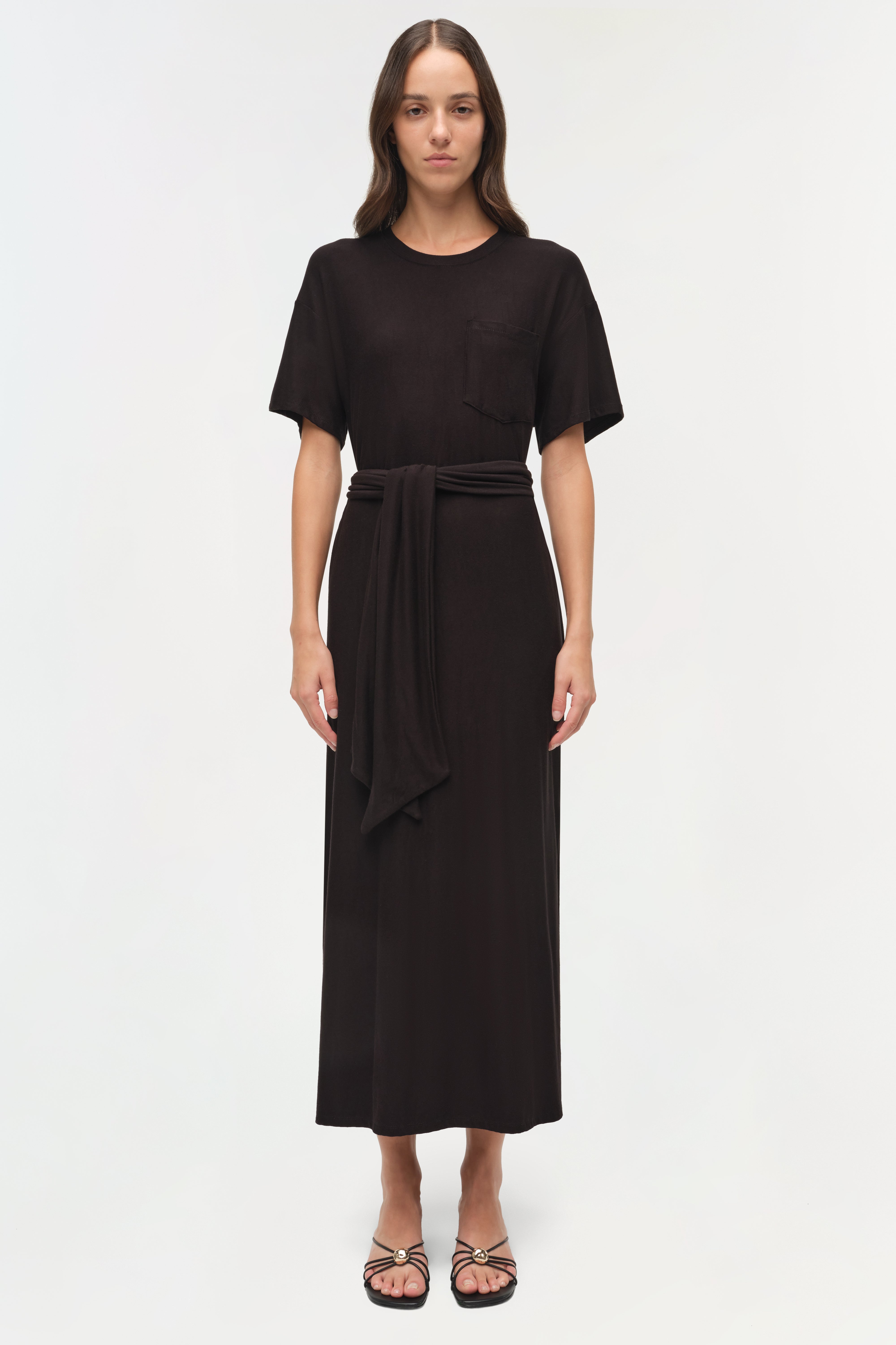 jersey t shirt midi dress EILEEN FISHER Organic-Cotton Jersey Midi T-Shirt Dress