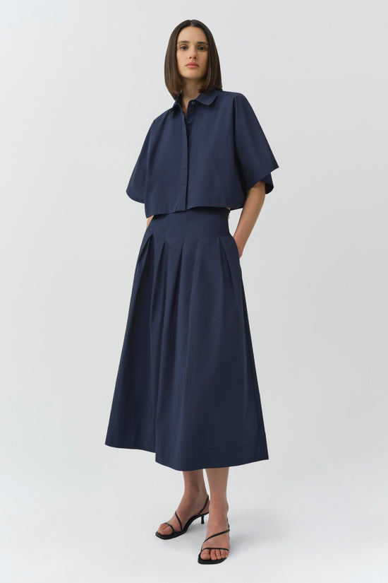 Elora Cotton Midi Skirt