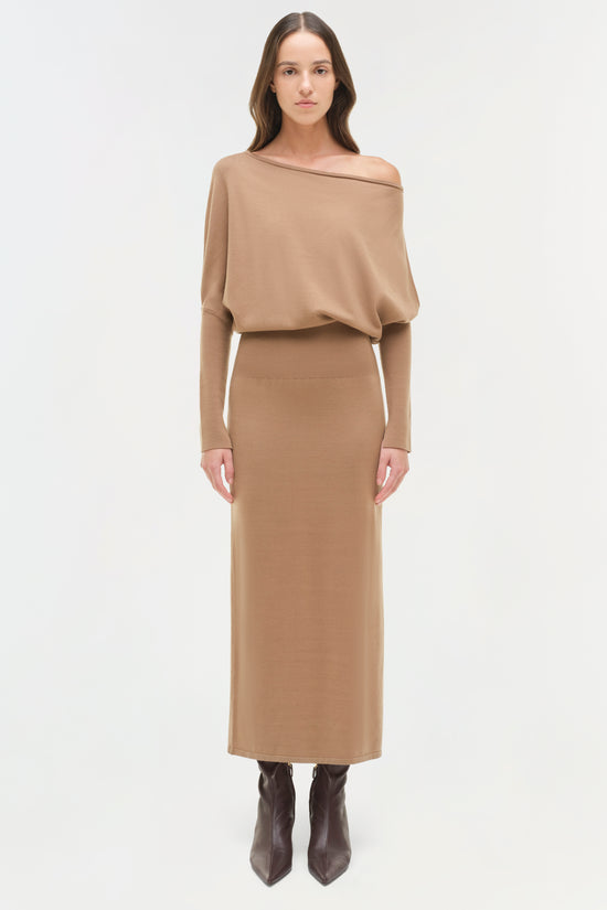 Janese Off Shoulder Midi Dress