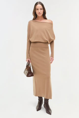 Janese Off Shoulder Midi Dress