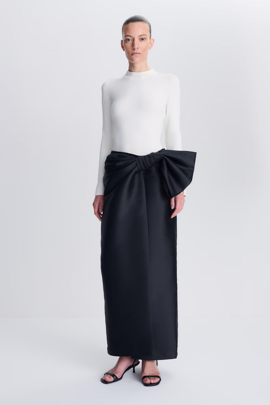 Coralyne Knit Combo Gown